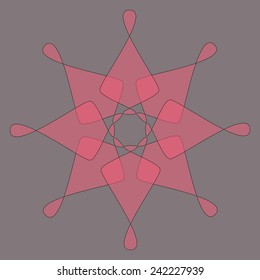 Round vector ornament Mandala. Traditional orient symbol.