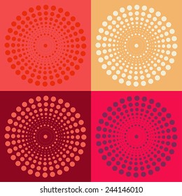 Round vector ornament Mandala. Traditional orient symbol. Print
