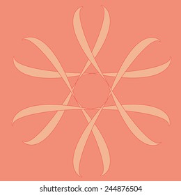 Round vector ornament Mandala. Traditional orient symbol. Print