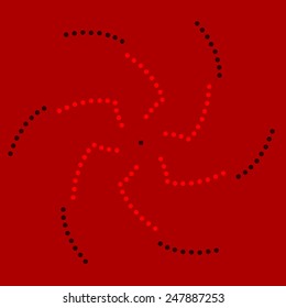 Round vector ornament Mandala. Traditional orient symbol. 