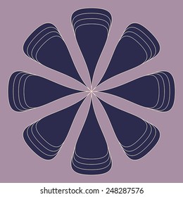 Round vector ornament Mandala. Traditional orient symbol. Print