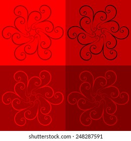 Round vector ornament Mandala. Traditional orient symbol. Print