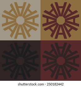 Round vector ornament Mandala. Traditional orient symbol. Print