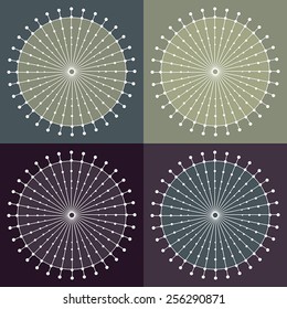 Round vector ornament Mandala. Traditional orient symbol. Print