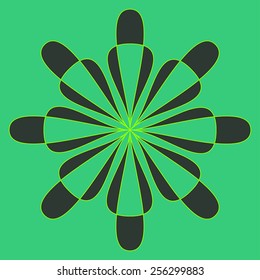Round vector ornament Mandala. Traditional orient symbol. Print