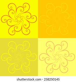 Round vector ornament Mandala. Traditional orient symbol. Print