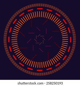 Round vector ornament Mandala. Traditional orient symbol. Print