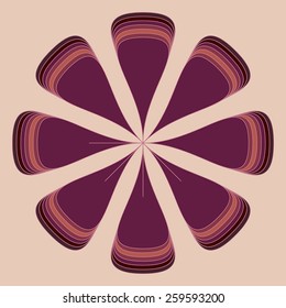 Round vector ornament Mandala. Traditional orient symbol. Print