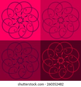 Round vector ornament Mandala. Traditional orient symbol. Print