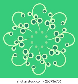 Round vector ornament Mandala. Traditional orient symbol. 