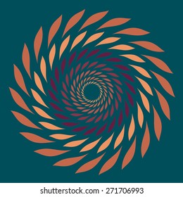 Round vector ornament Mandala. Traditional orient symbol. Print