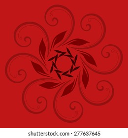 Round vector ornament Mandala. Traditional orient symbol. 