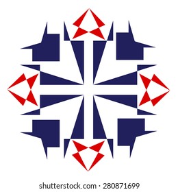 Round vector ornament Mandala. Traditional orient symbol. 