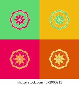 Round vector ornament Mandala. Traditional orient symbol. 