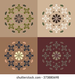 Round vector ornament Mandala. Traditional orient symbol. 