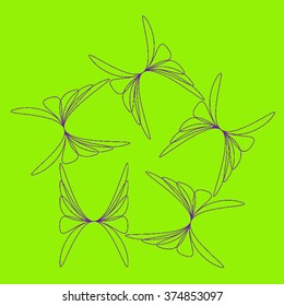 Round vector ornament Mandala. Traditional orient symbol. 