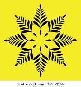 Round vector ornament Mandala. Traditional orient symbol. 