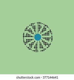 Round vector ornament Mandala. Traditional orient symbol