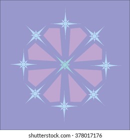 Round vector ornament Mandala. Traditional orient symbol. 