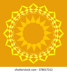 Round vector ornament Mandala. Traditional orient symbol. 
