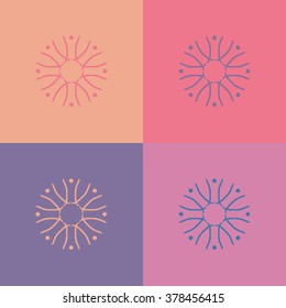 Round vector ornament Mandala. Traditional orient symbol. 