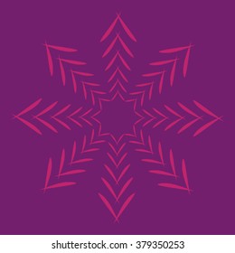 Round vector ornament Mandala. Traditional orient symbol. 