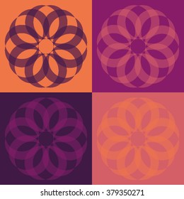 Round vector ornament Mandala. Traditional orient symbol. 