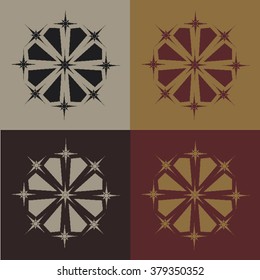 Round vector ornament Mandala. Traditional orient symbol. 
