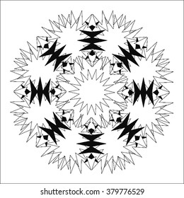 Round vector ornament Mandala. Traditional orient symbol. 