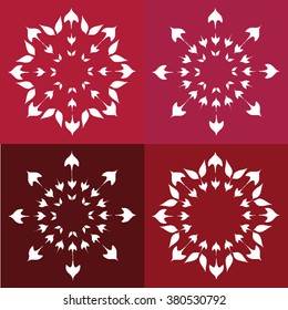 Round vector ornament Mandala. Traditional orient symbol. 