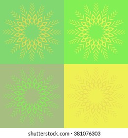  Round vector ornament Mandala. Traditional orient symbol. 