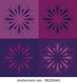 Round vector ornament Mandala. Traditional orient symbol. 