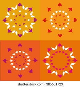 Round vector ornament Mandala. Traditional orient symbol. 