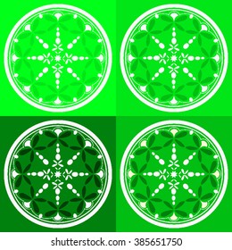 Round vector ornament Mandala. Traditional orient symbol. 