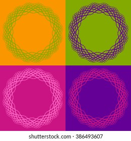Round vector ornament Mandala. Traditional orient symbol. 