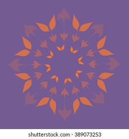 Round vector ornament Mandala. Traditional orient symbol. 