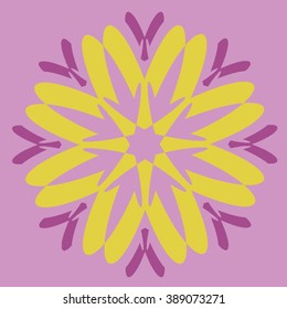 Round vector ornament Mandala. Traditional orient symbol. 