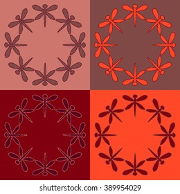 Round vector ornament Mandala. Traditional orient symbol. 