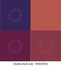 Round vector ornament Mandala. Traditional orient symbol. 