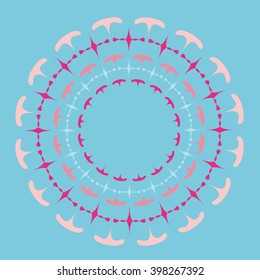 Round vector ornament Mandala. Traditional orient symbol. 