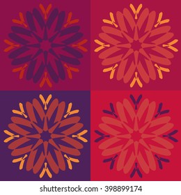Round vector ornament Mandala. Traditional orient symbol. 