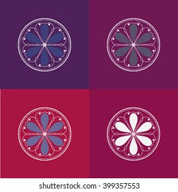 Round vector ornament Mandala. Traditional orient symbol. 