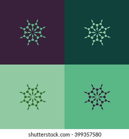 Round vector ornament Mandala. Traditional orient symbol. 
