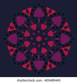 Round vector ornament Mandala. Traditional orient symbol. 