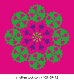 Round vector ornament Mandala. Traditional orient symbol. 