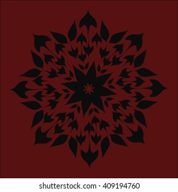 Round vector ornament Mandala. Traditional orient symbol. 