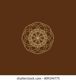 Round vector ornament Mandala. Traditional orient symbol. 