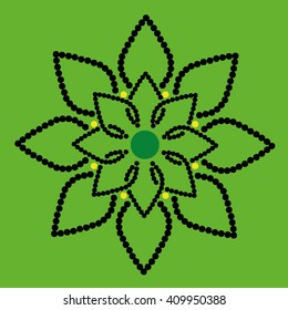  Round vector ornament Mandala. Traditional orient symbol. 