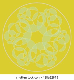 Round vector ornament Mandala. Traditional orient symbol. 