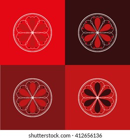 Round vector ornament Mandala. Traditional orient symbol. 